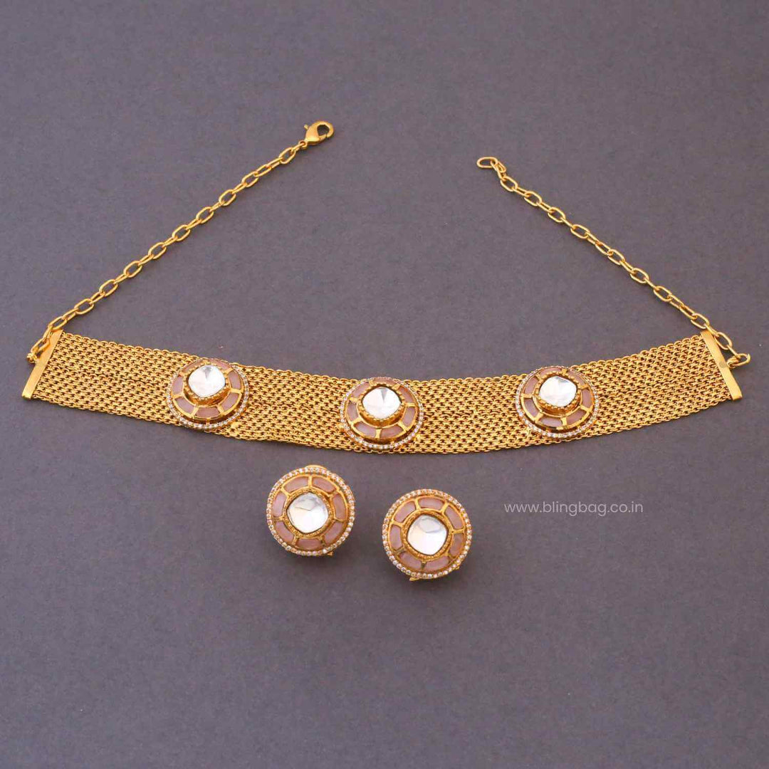 Golden Iraani Antique Jewellery Set