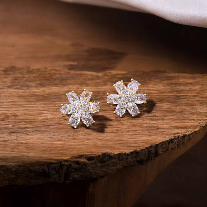 Golden Iree Zirconia Studs