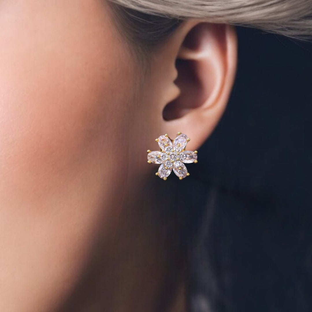 Golden Iree Zirconia Studs