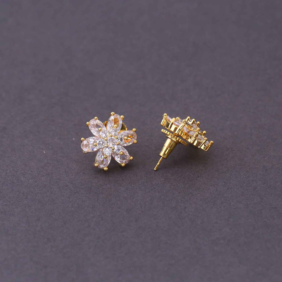 Golden Iree Zirconia Studs