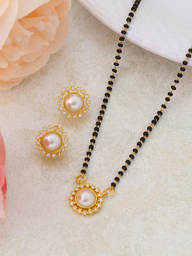 Golden Irina Mangalsutra Set