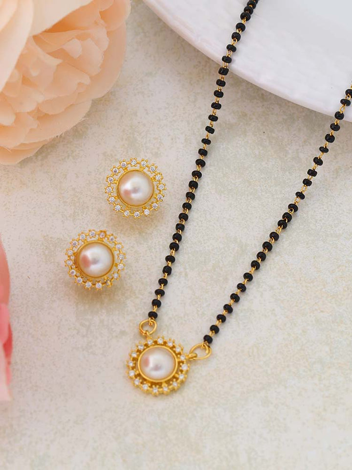 Golden Irina Mangalsutra Set