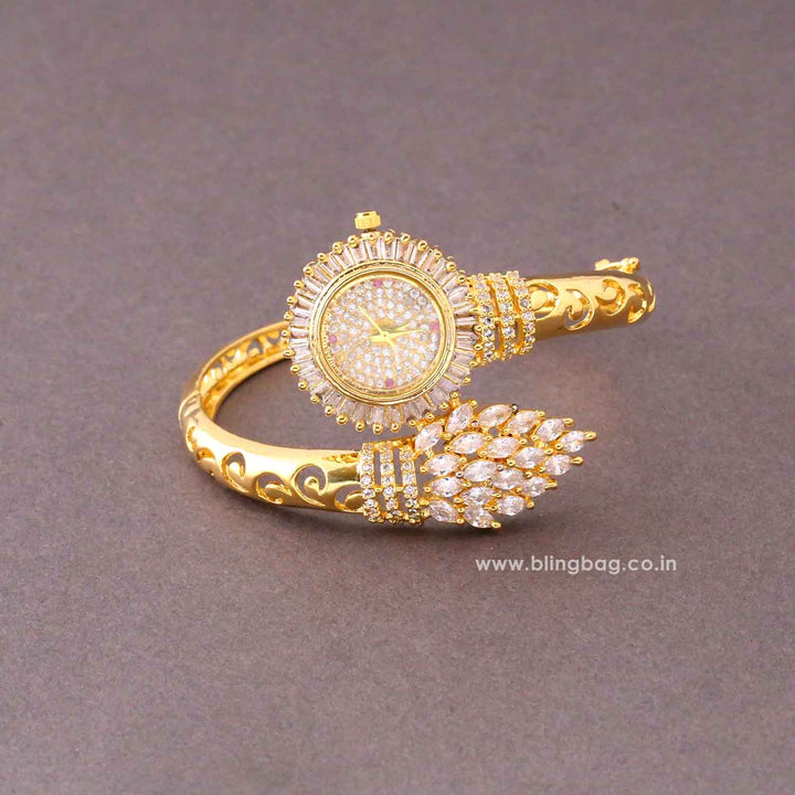 Golden Isabellae Zirconia Watch