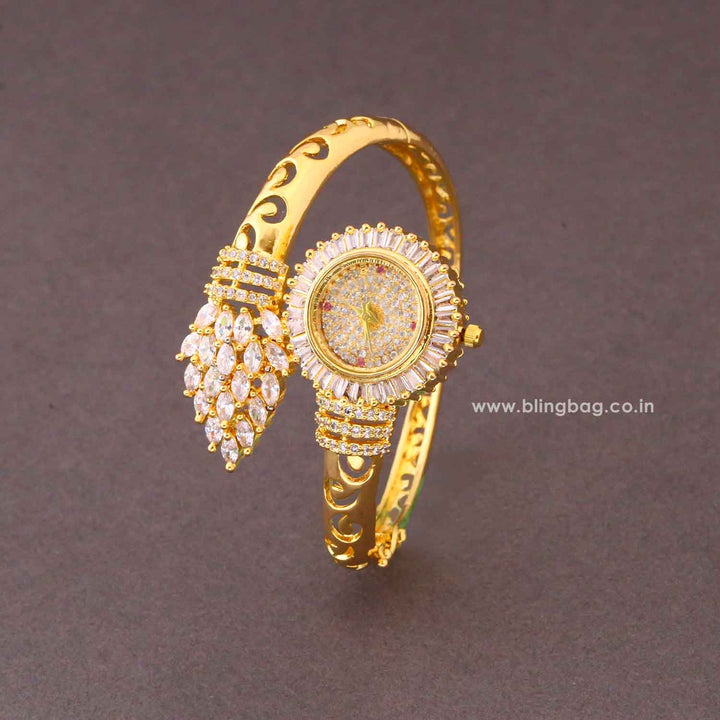 Golden Isabellae Zirconia Watch