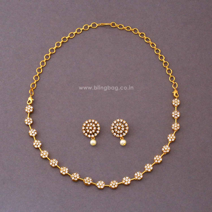 Golden Ishana Antique Jewellery Set - New Arrival