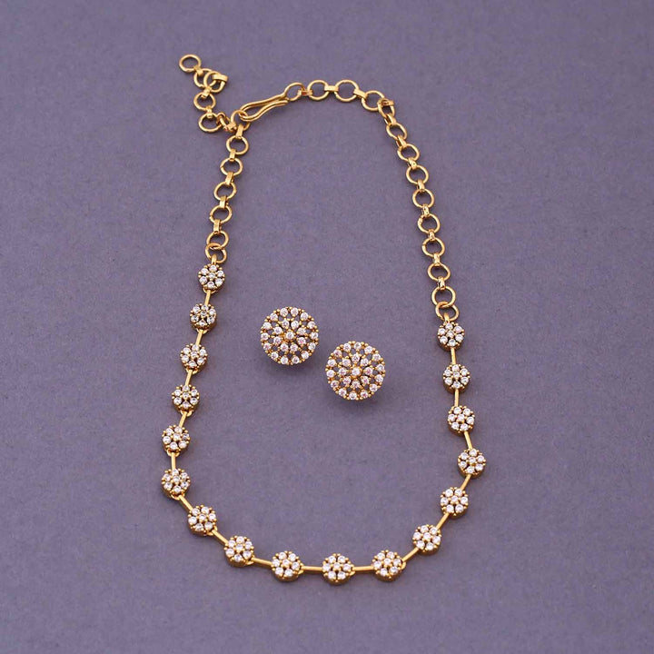 Golden Ishana Antique Jewellery Set - New Arrival