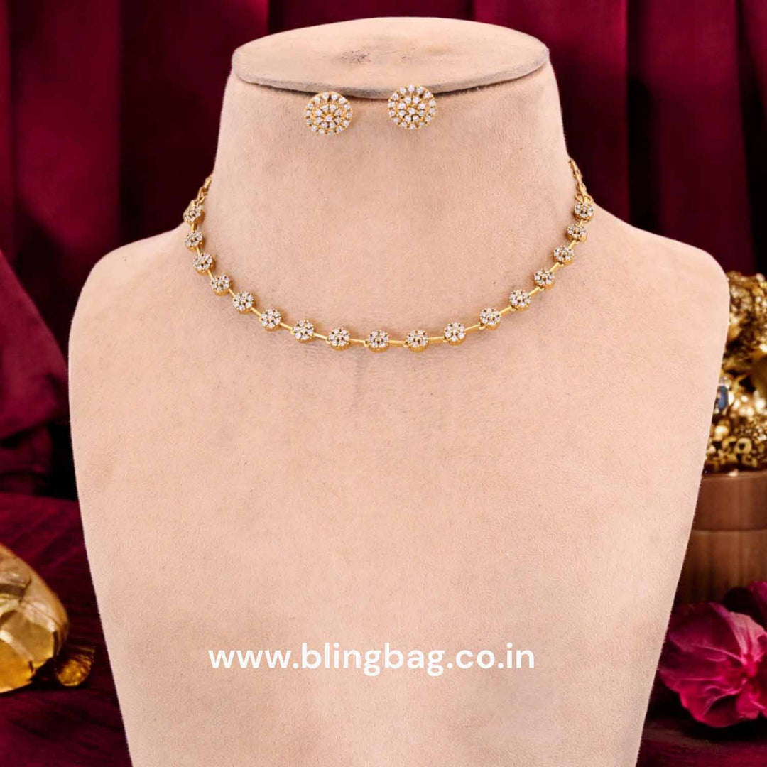 Golden Ishana Antique Jewellery Set - New Arrival