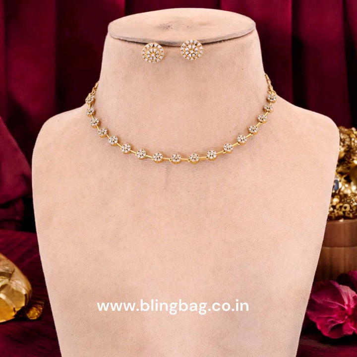Golden Ishana Antique Jewellery Set - New Arrival