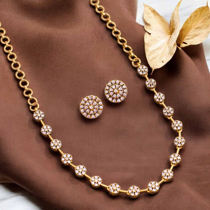 Golden Ishana Antique Jewellery Set - New Arrival