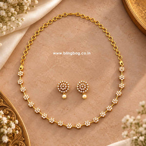 Golden Ishana Antique Jewellery Set - New Arrival