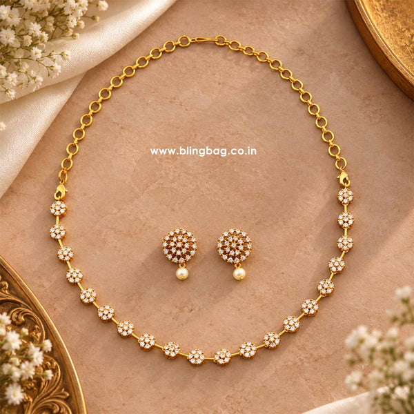 Golden Ishana Antique Jewellery Set - New Arrival