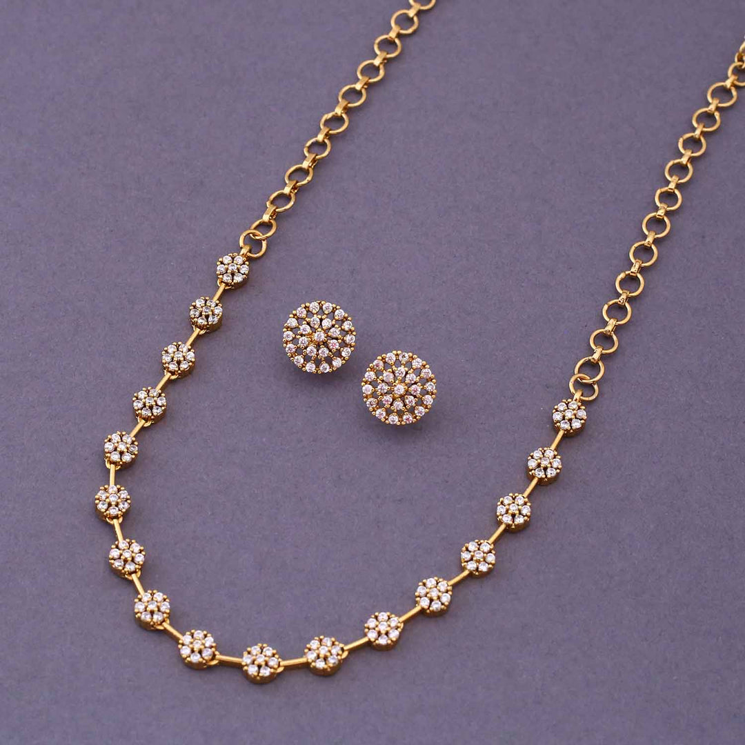 Golden Ishana Antique Jewellery Set - New Arrival