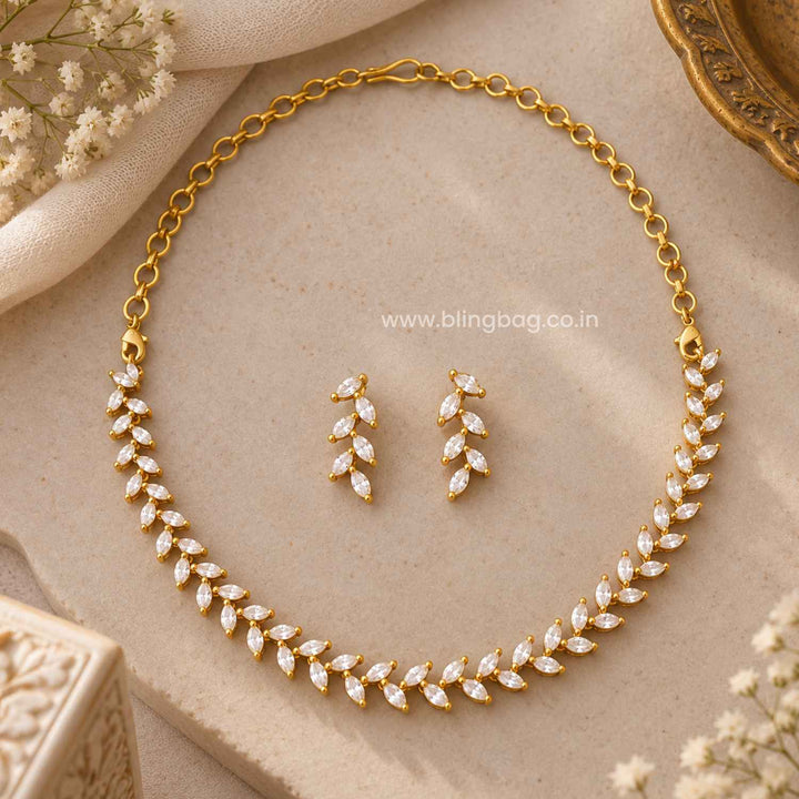 Golden Ishani Antique Jewellery Set- New Arrival