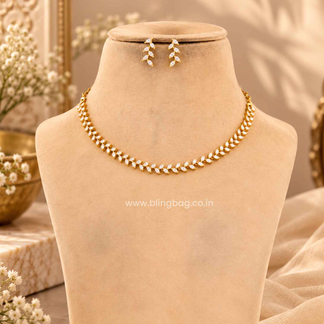 Golden Ishani Antique Jewellery Set- New Arrival