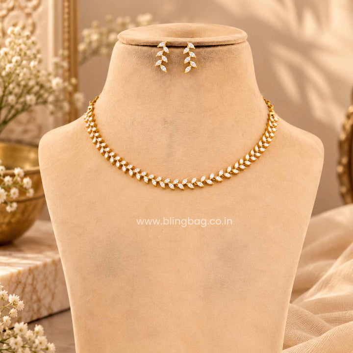 Golden Ishani Antique Jewellery Set- New Arrival