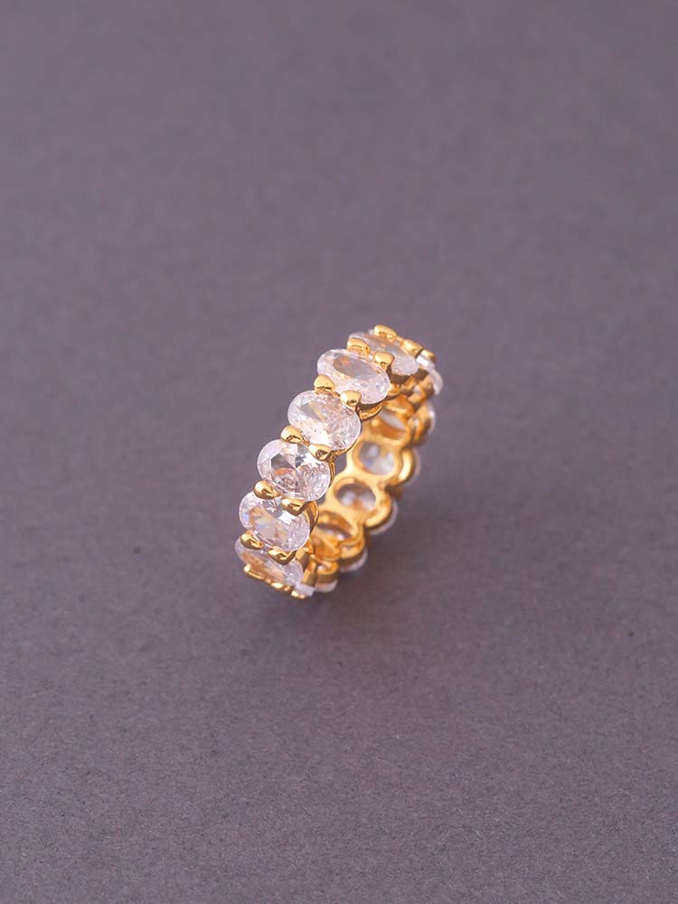 Golden Isvari Zirconia Ring - EOSS