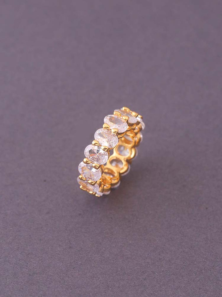 Golden Isvari Zirconia Ring - EOSS