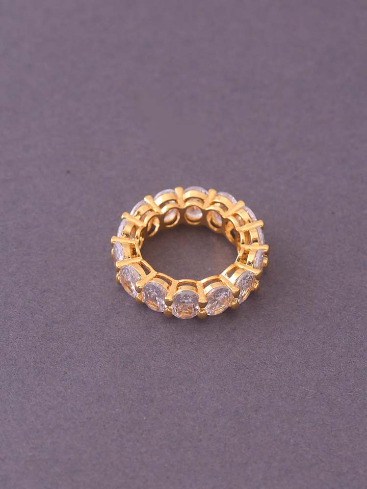 Golden Isvari Zirconia Ring - EOSS