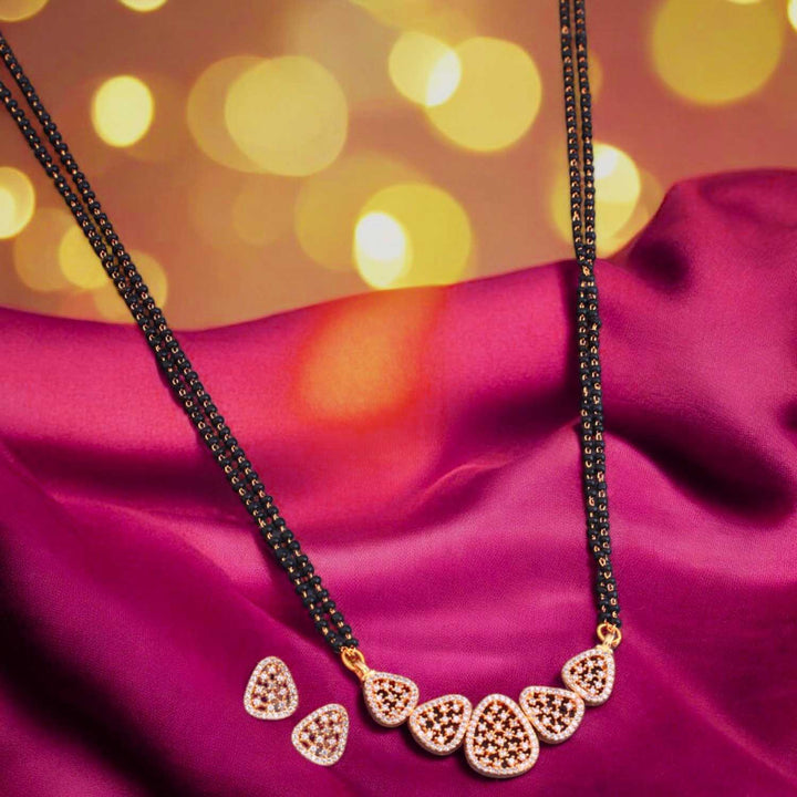 Golden Jacqueline Mangalsutra Set
