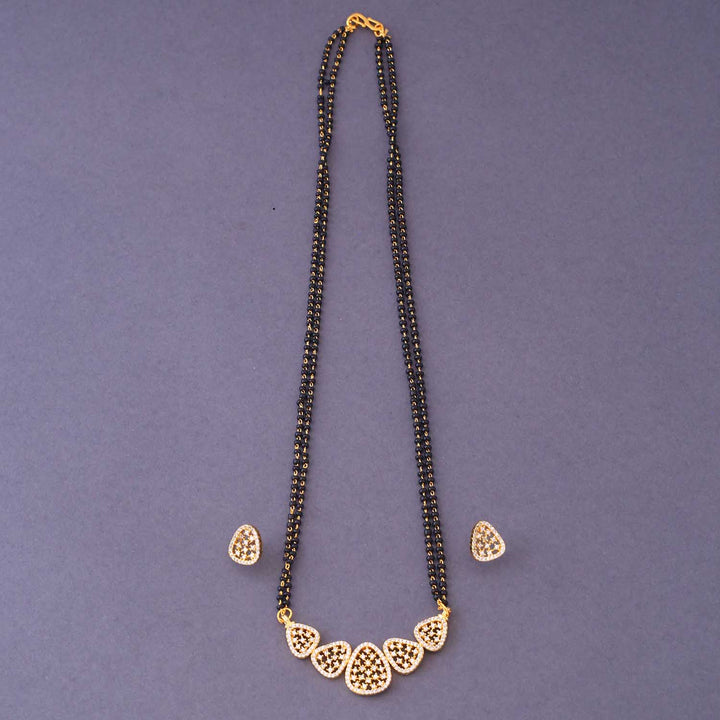 Golden Jacqueline Mangalsutra Set