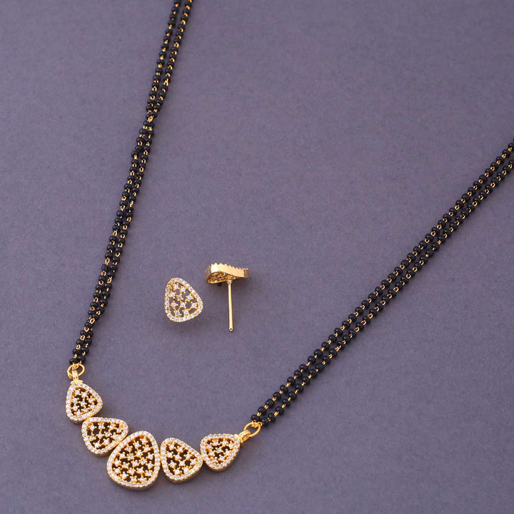 Golden Jacqueline Mangalsutra Set
