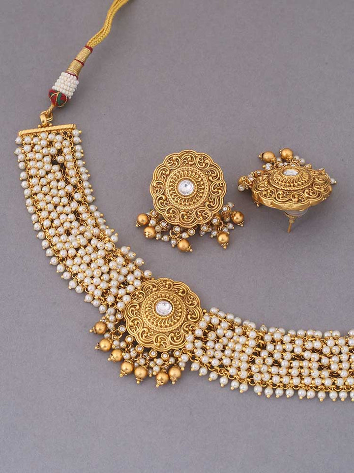 Golden Jagannath  Temple Jewellery Set