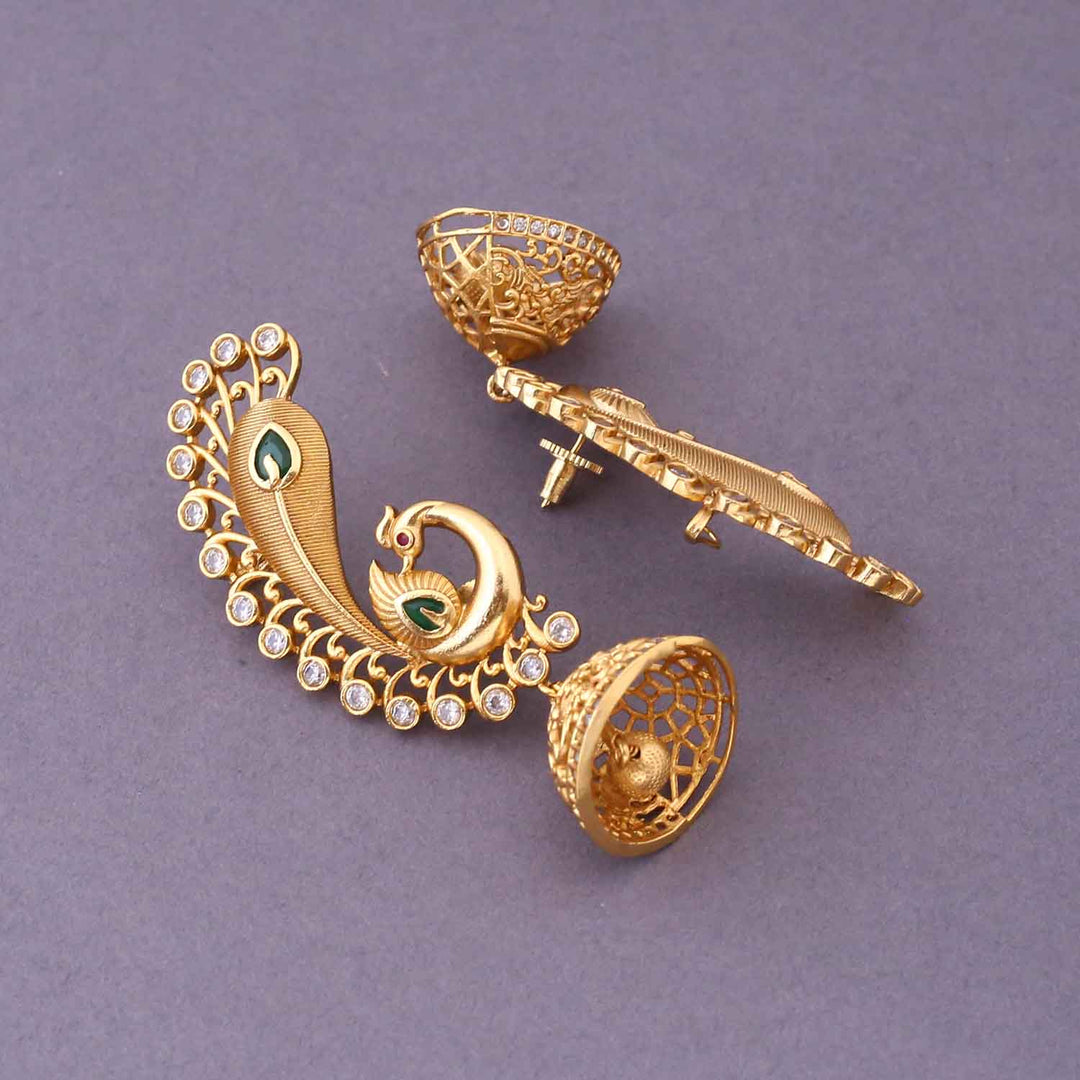 Golden Jagruti Jhumkis