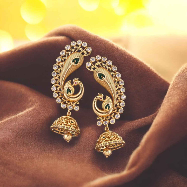 Golden Jagruti Jhumkis