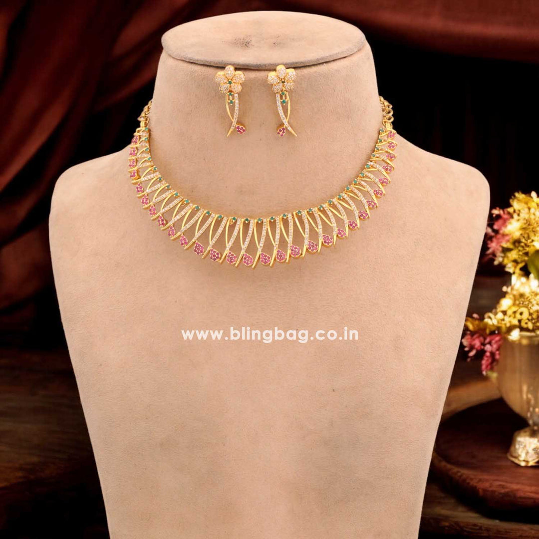 Multicolor Jahnavi Antique Jewellery Set - New Arrival