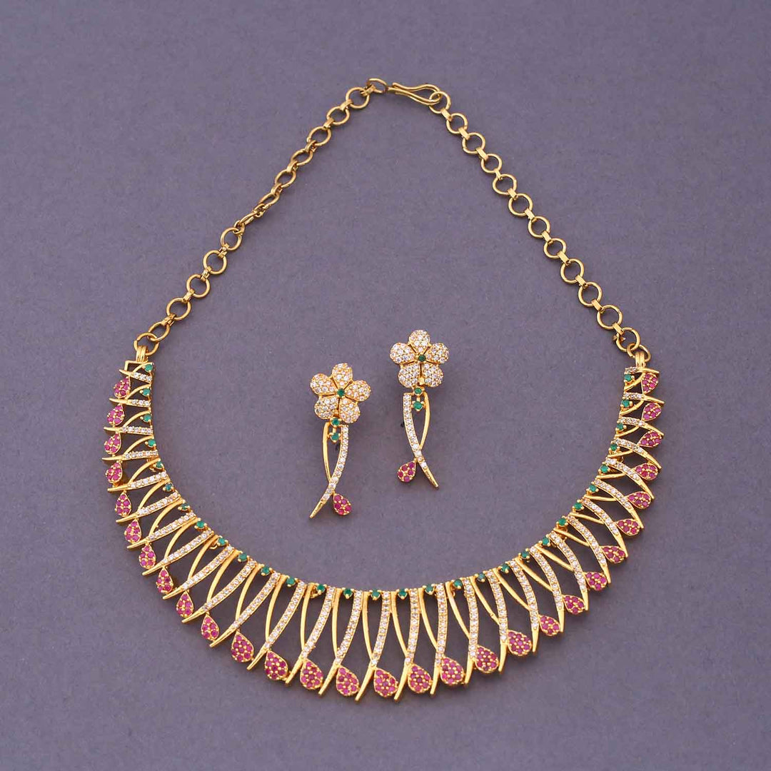 Multicolor Jahnavi Antique Jewellery Set - New Arrival