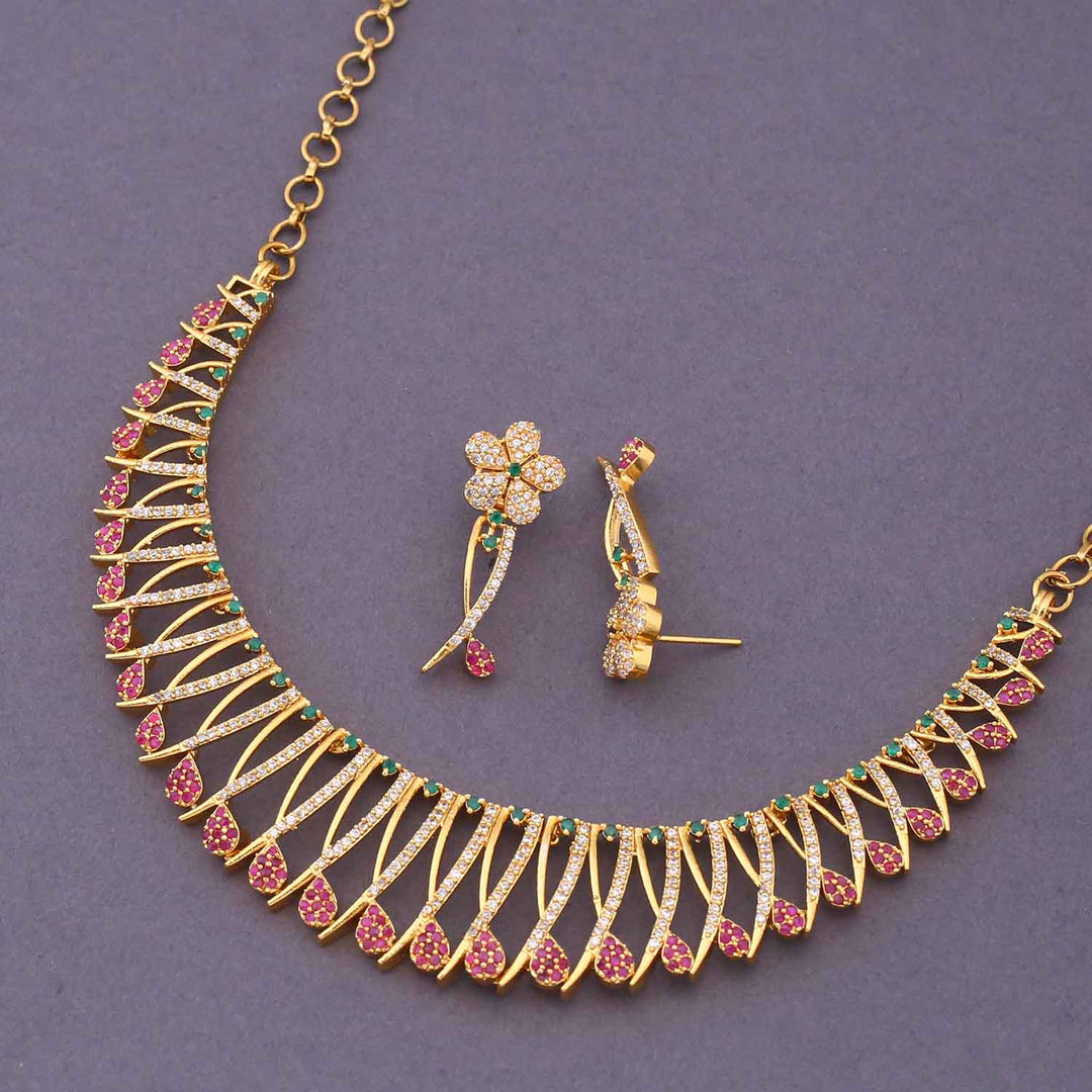 Multicolor Jahnavi Antique Jewellery Set - New Arrival