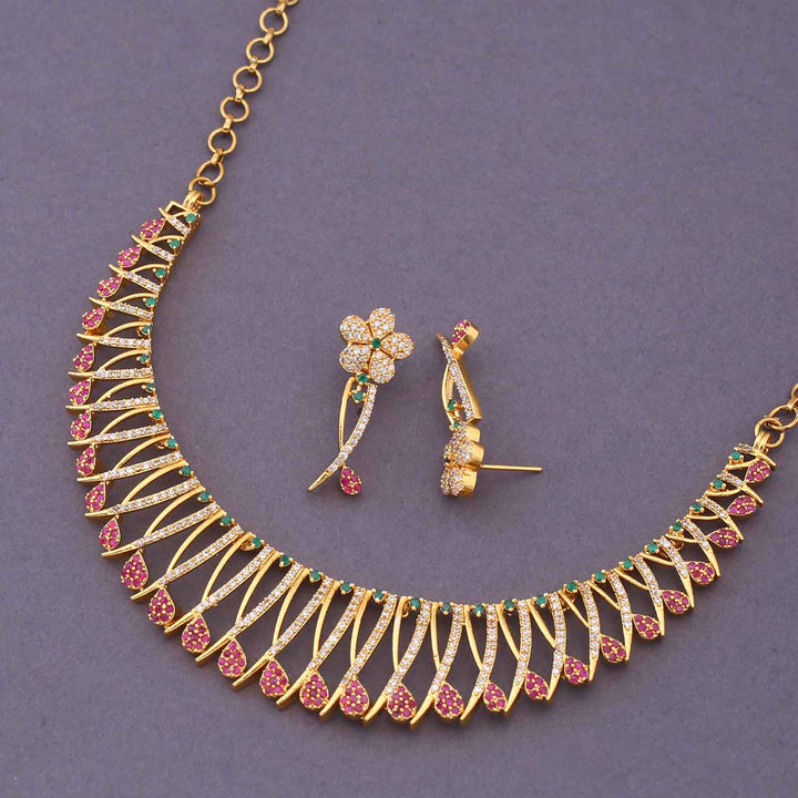 Multicolor Jahnavi Antique Jewellery Set - New Arrival