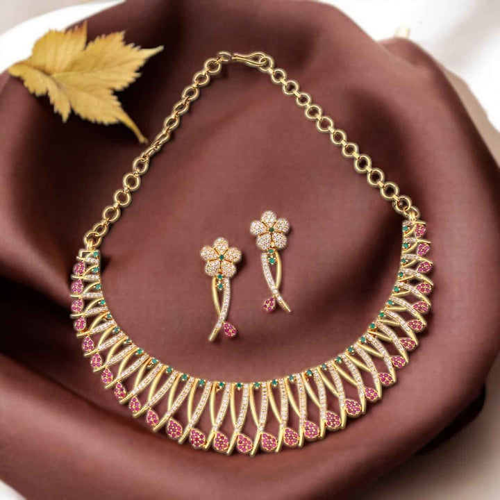 Multicolor Jahnavi Antique Jewellery Set - New Arrival