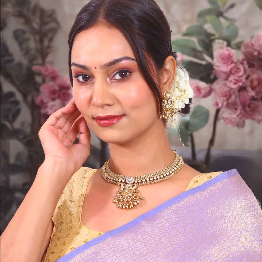 Golden Jahnvi Antique Rajwadi Set