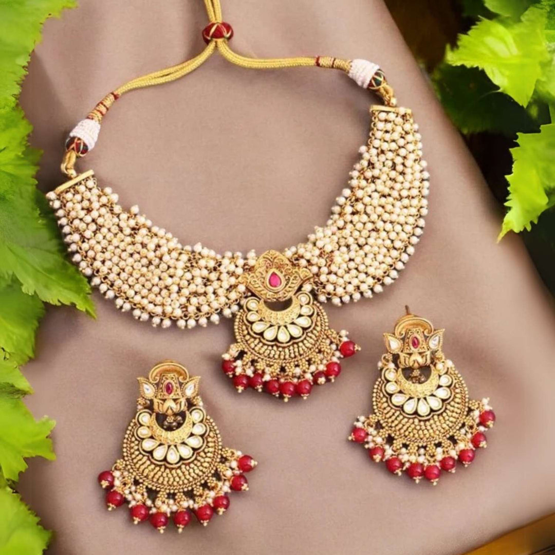 Golden Janaki Antique Jewellery Set