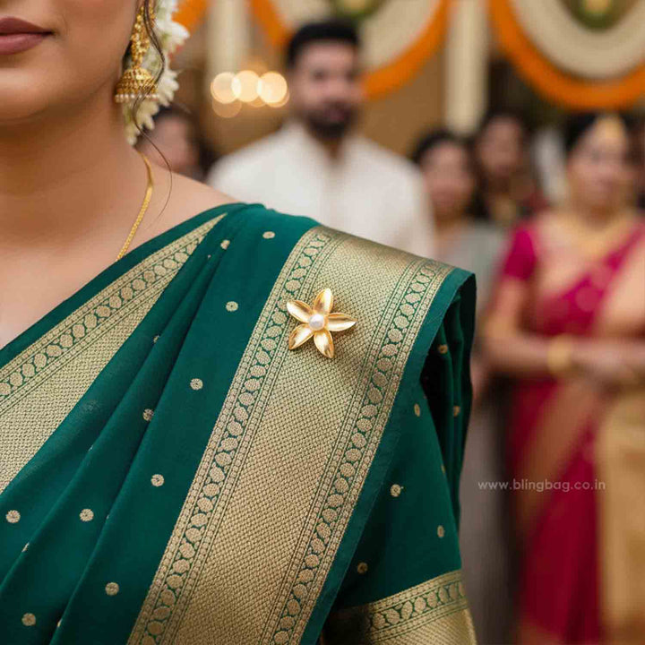 Golden Jasmine Brooch