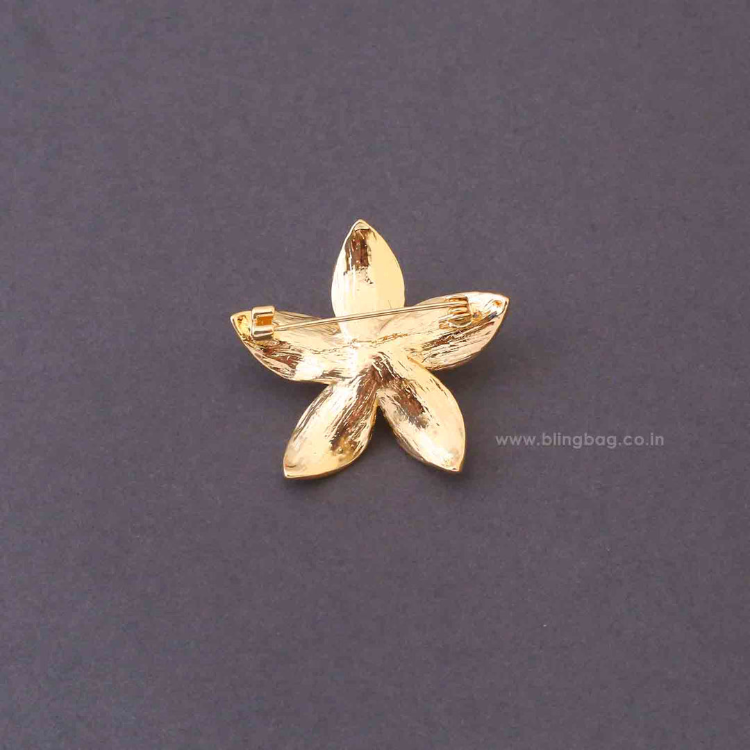 Golden Jasmine Brooch