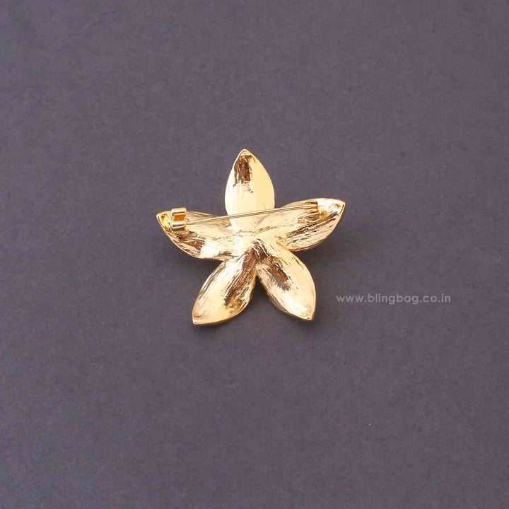 Golden Jasmine Brooch