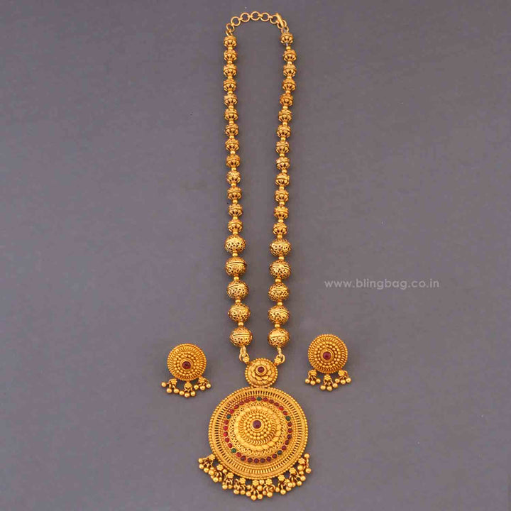 Golden Jigna Antique Jewellery Set - New Arrival