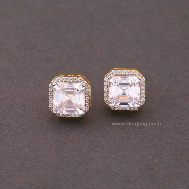 Golden Joanna Zirconia Studs