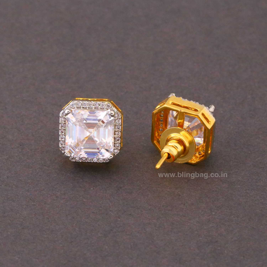 Golden Joanna Zirconia Studs