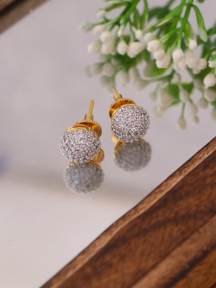 Golden Josette Zirconia Studs