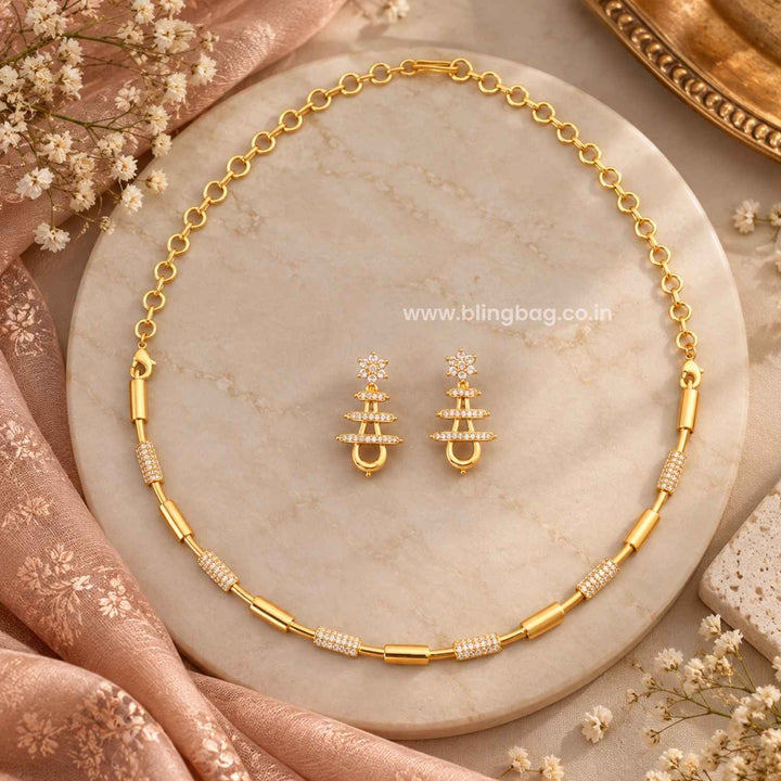 Golden Juhika Antique Jewellery Set- New Arrival