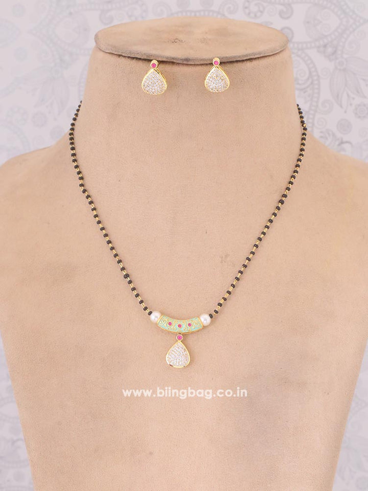 Golden Juliana Mangalsutra Set