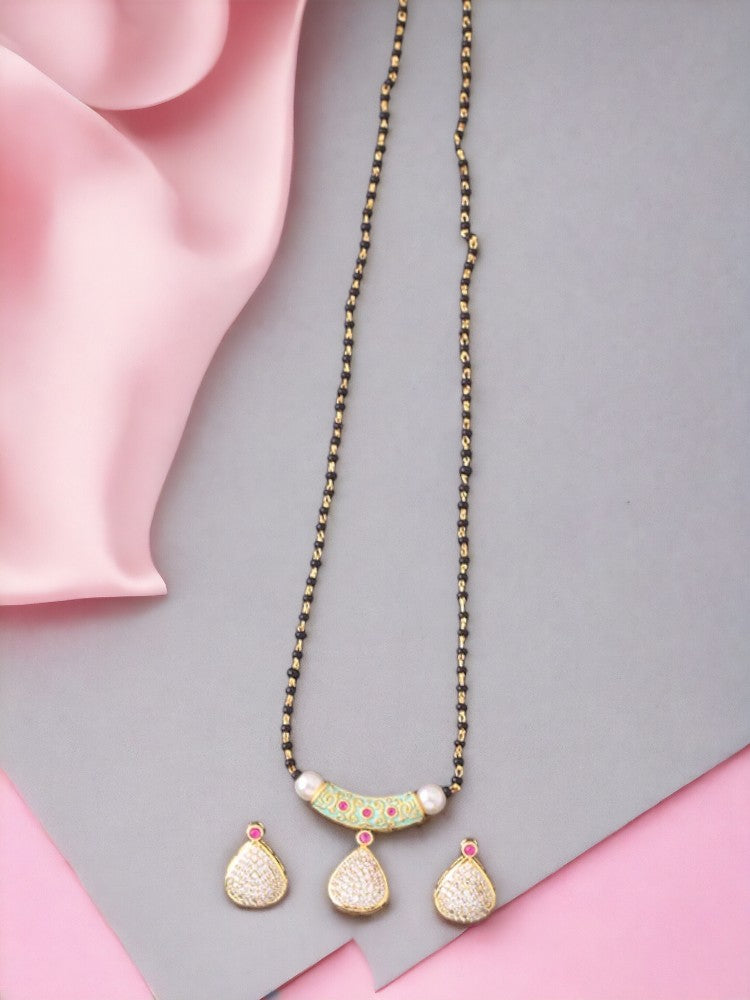 Golden Juliana Mangalsutra Set