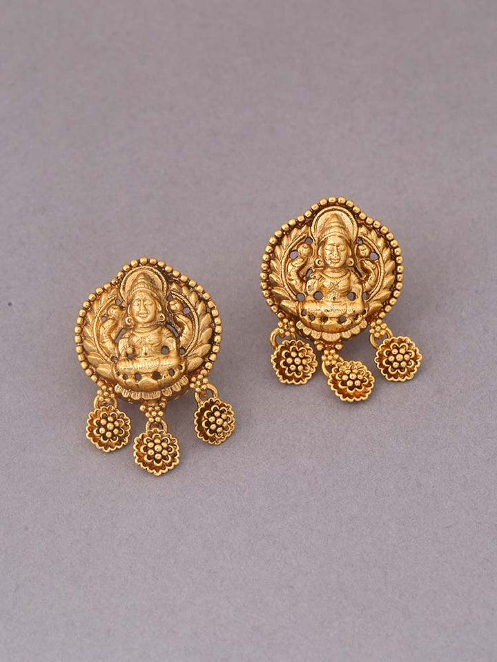 Golden Jwala Temple Danglers