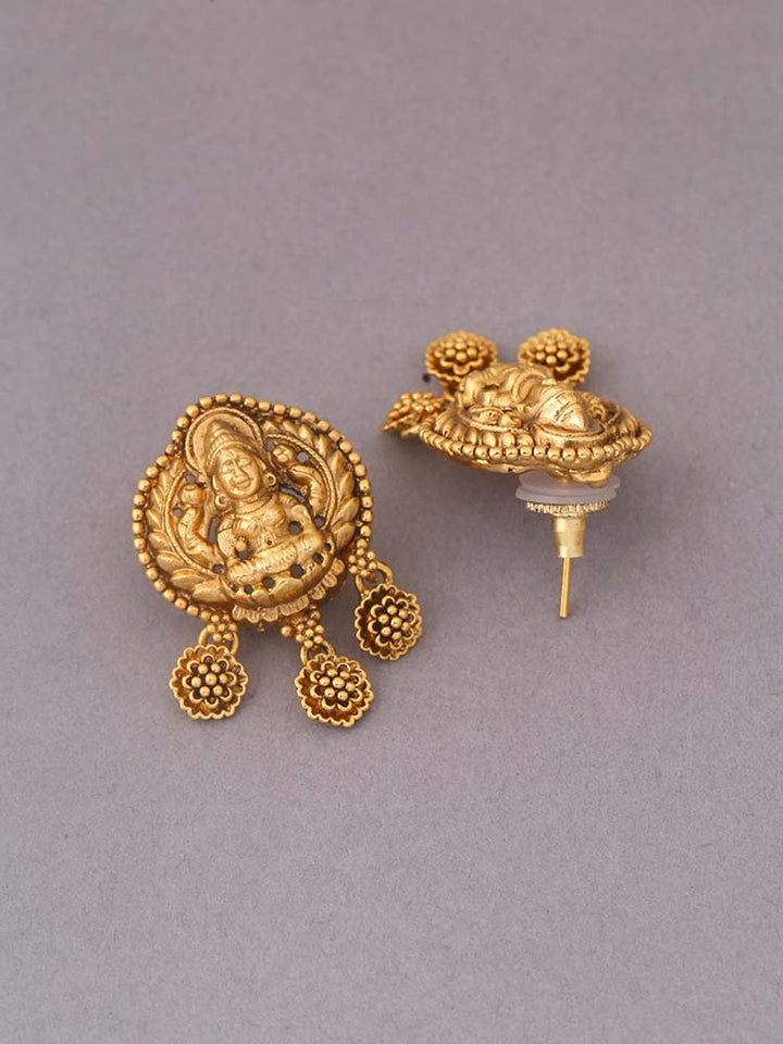 Golden Jwala Temple Danglers