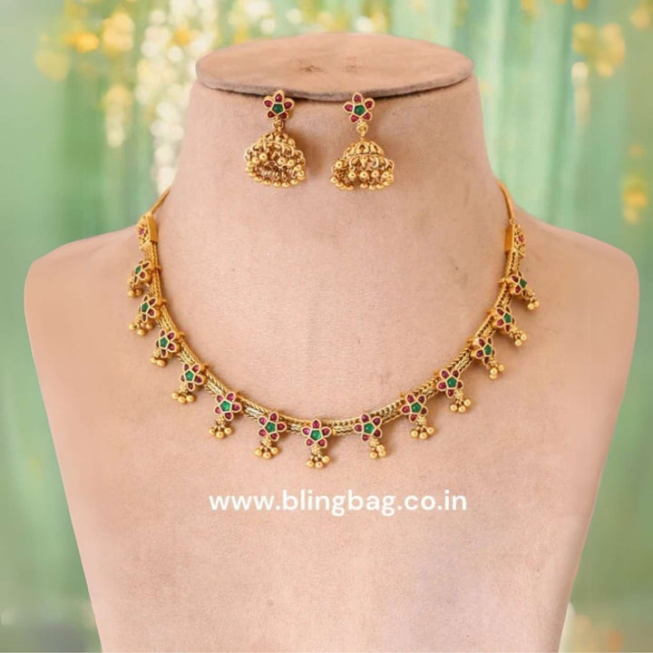 Golden Jyothi Antique Jewellery Set