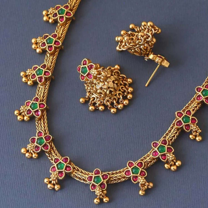 Golden Jyothi Antique Jewellery Set
