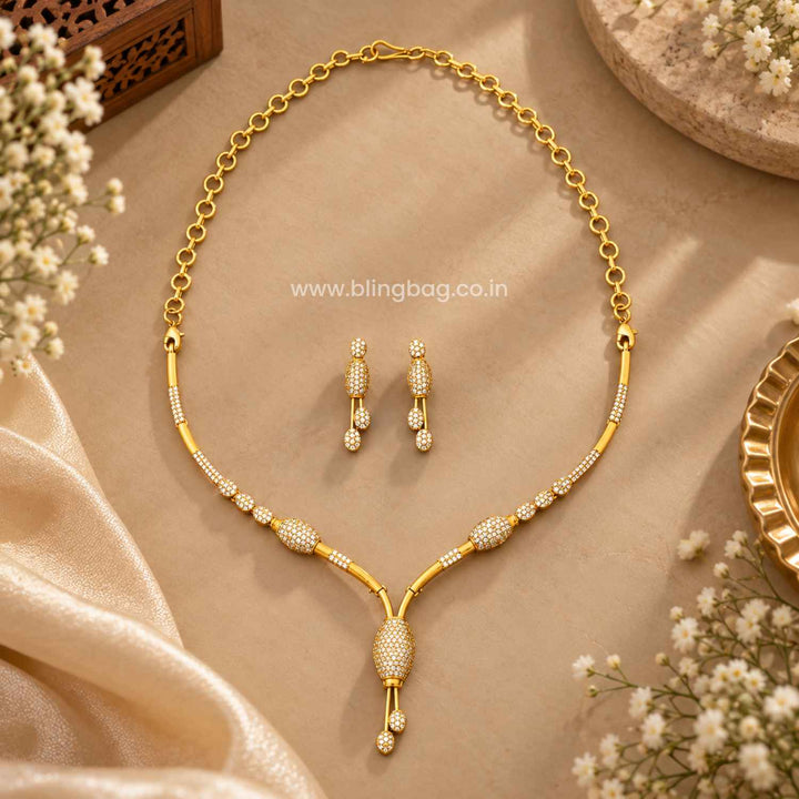 Golden Kahira Antique Jewellery Set- New Arrival